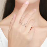 สร้อยข้อมือเงินซิริคอน S925 เงินสเตอร์ลิง แหวนเปิดสำหรับผู้หญิง, SCR216