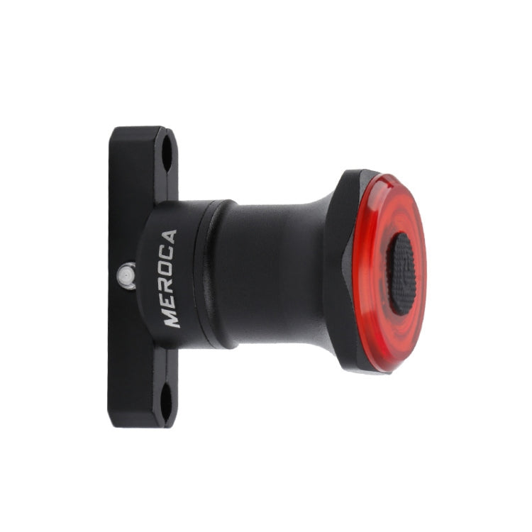 ไฟท้ายเบรกเซ็นเซอร์อัจฉริยะ MEROCA MX2 สำหรับจักรยานภูเขา ชาร์จ USB สำหรับจักรยานถนน ขี่กลางคืน ติดตั้งบนเบาะนั่ง สีดำ, สีสันสดใส, สีทองชมพู, ติดตั้งบนท่อเบาะสีดำ