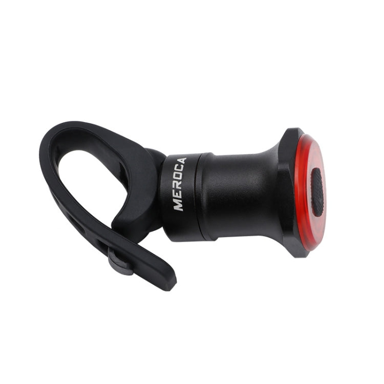 ไฟท้ายเบรกเซ็นเซอร์อัจฉริยะ MEROCA MX2 สำหรับจักรยานภูเขา ชาร์จ USB สำหรับจักรยานถนน ขี่กลางคืน ติดตั้งบนเบาะนั่ง สีดำ, สีสันสดใส, สีทองชมพู, ติดตั้งบนท่อเบาะสีดำ