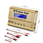 เครื่องชาร์จสมาร์ทบาลานซ์สำหรับเครื่องบินโมเดล HTRC B6 V2, ปลั๊ก US, ปลั๊ก EU, ปลั๊ก UK, ปลั๊ก AU