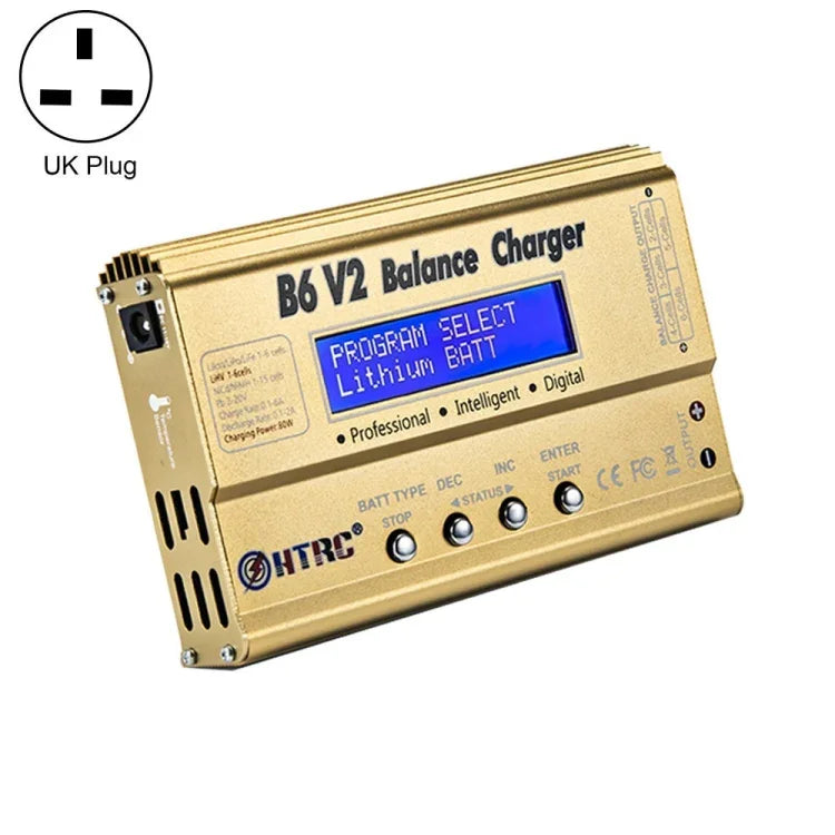 เครื่องชาร์จสมาร์ทบาลานซ์สำหรับเครื่องบินโมเดล HTRC B6 V2, ปลั๊ก US, ปลั๊ก EU, ปลั๊ก UK, ปลั๊ก AU