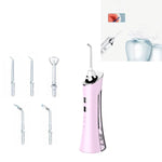 Electric Tooth Punch Dental Scaler Water Floss Household Portable Oral Cleaning Machine, White, Pink, Blue