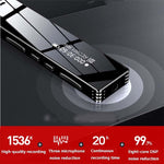 เครื่องบันทึกเสียงมืออาชีพ MROBO A10 ลดเสียงรบกวนนักเรียน HD เครื่องเล่น MP3 หน้าจอสี, 8GB, 16GB