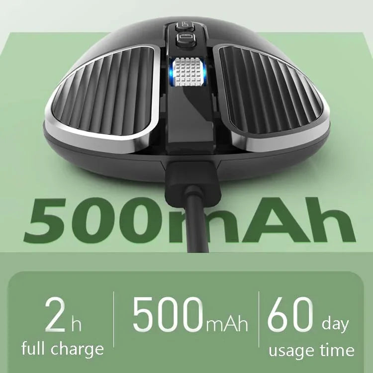 เมาส์ออปติคอลไร้สาย M203 2.4GHz 5 ปุ่ม 1600DPI สำหรับคอมพิวเตอร์ โน้ตบุ๊ก สำนักงานและบ้าน เสียงเงียบ