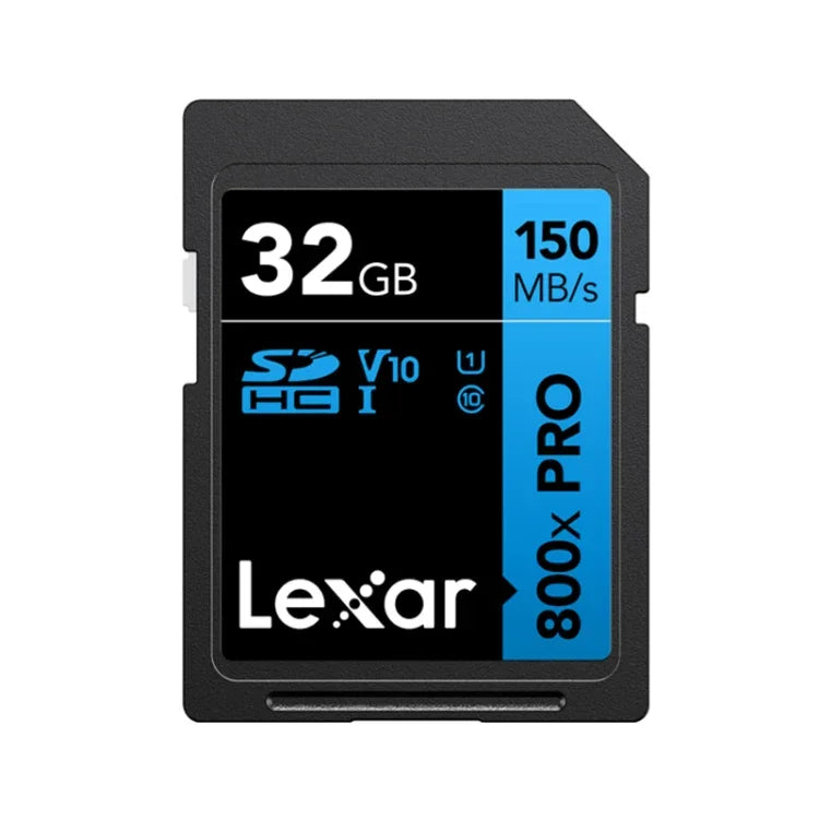 Lexar SD-800X Pro การ์ดความจำ SD ความเร็วสูงสำหรับกล้อง SLR, 32GB, 64GB