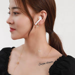 สายกันหายอเนกประสงค์สำหรับหูฟังไร้สาย น่ารักและเรียบง่าย สายกันหายรูปผีเสื้อประดับซิริคอน