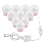Mirror Front Light Dimmable Makeup Mirror USB Touch Control Light, 2 LEDs, 6  LEDs, 10  LEDs, 14  LEDs