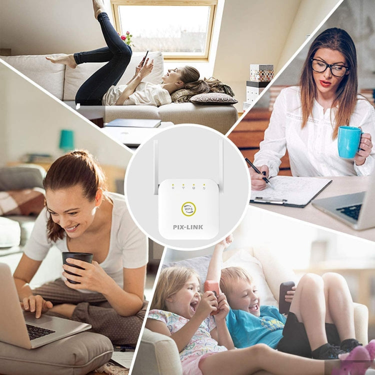 PIX-LINK WR22 ตัวขยายสัญญาณ WiFi 300Mbps รีพีตเตอร์ไร้สาย ปลั๊กยุโรป ปลั๊กสหรัฐอเมริกา ปลั๊กสหราชอาณาจักร ปลั๊กออสเตรเลีย
