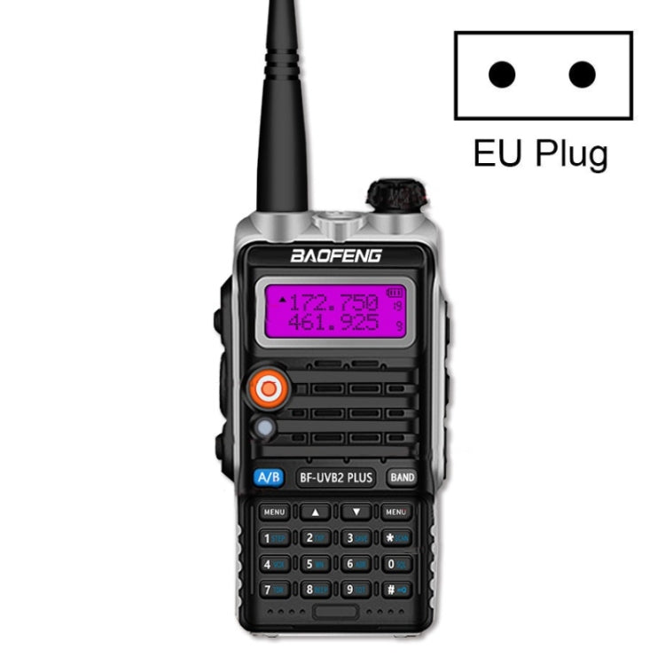 วิทยุสื่อสาร Baofeng BF-B2Plus กำลังสูง 15 กม. แบบพกพา ปลั๊ก AU, ปลั๊ก EU, ปลั๊ก US, ปลั๊ก UK
