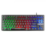 คีย์บอร์ดเกมมิ่งโน้ตบุ๊ก ZIYOULANG K16 87 ปุ่ม ไฟสีสันผสม ความยาวสาย: 1.5 ม., K16