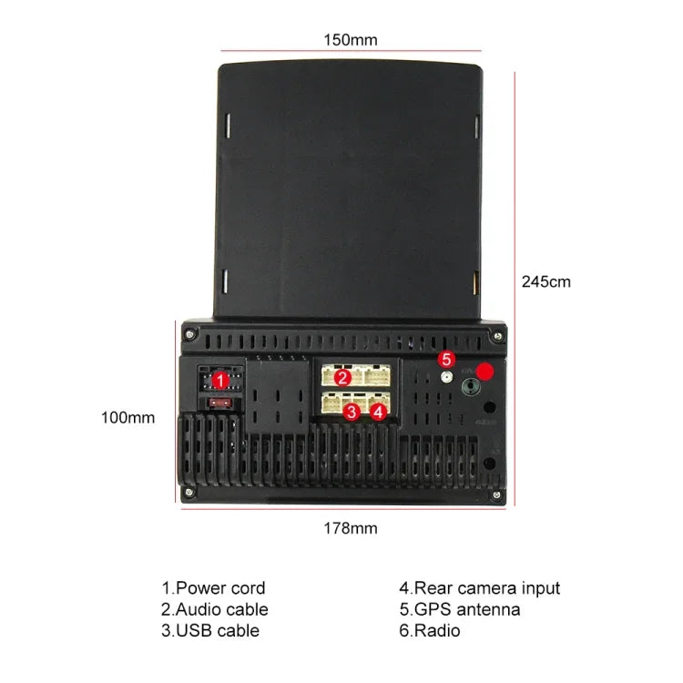 เครื่องเล่น MP5 รถยนต์หน้าจอแนวตั้ง 9.7 นิ้ว HD กระจก 2.5D พร้อมระบบนำทาง Android แบบ All-in-one, รุ่นมาตรฐาน, รุ่นมาตรฐาน+กล้อง 4 ดวง, รุ่นมาตรฐาน+กล้อง 8 ดวง, รุ่นมาตรฐาน+กล้อง 12 ดวง