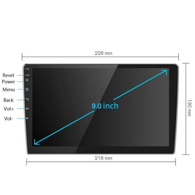 เครื่องนำทางอัจฉริยะ Android สำหรับรถยนต์แบบอเนกประสงค์ พร้อมเครื่องเล่น DVD และกล้องถอยหลังในตัว, ขนาด 9 นิ้ว 1+16G มาตรฐาน, 9 นิ้ว 2+16G มาตรฐาน, 9 นิ้ว 2+32G มาตรฐาน, 10 นิ้ว 1+16G มาตรฐาน, 10 นิ้ว 2+16G มาตรฐาน, 9 นิ้ว 1+16G มาตรฐาน พร้อมกล้องไฟ 4 ตัว