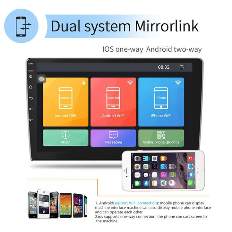 เครื่องนำทางอัจฉริยะ Android สำหรับรถยนต์แบบอเนกประสงค์ พร้อมเครื่องเล่น DVD และกล้องถอยหลังในตัว, ขนาด 9 นิ้ว 1+16G มาตรฐาน, 9 นิ้ว 2+16G มาตรฐาน, 9 นิ้ว 2+32G มาตรฐาน, 10 นิ้ว 1+16G มาตรฐาน, 10 นิ้ว 2+16G มาตรฐาน, 9 นิ้ว 1+16G มาตรฐาน พร้อมกล้องไฟ 4 ตัว