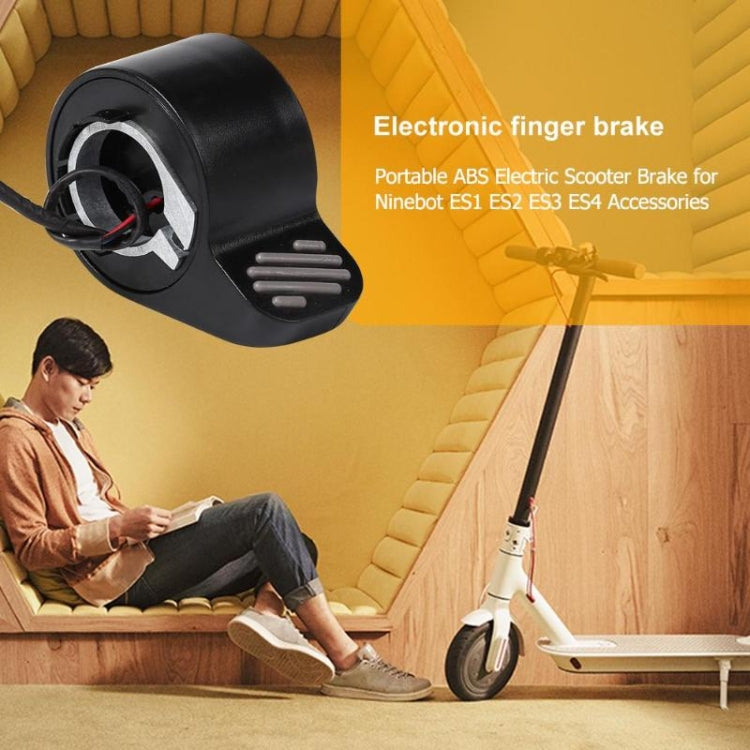 อุปกรณ์เสริมเบรกสำหรับสกูตเตอร์ไฟฟ้า Xiaomi No. 9 ES1 / ES2 / ES3 / ES4 คันเบรกแบบหมุน สีขาว