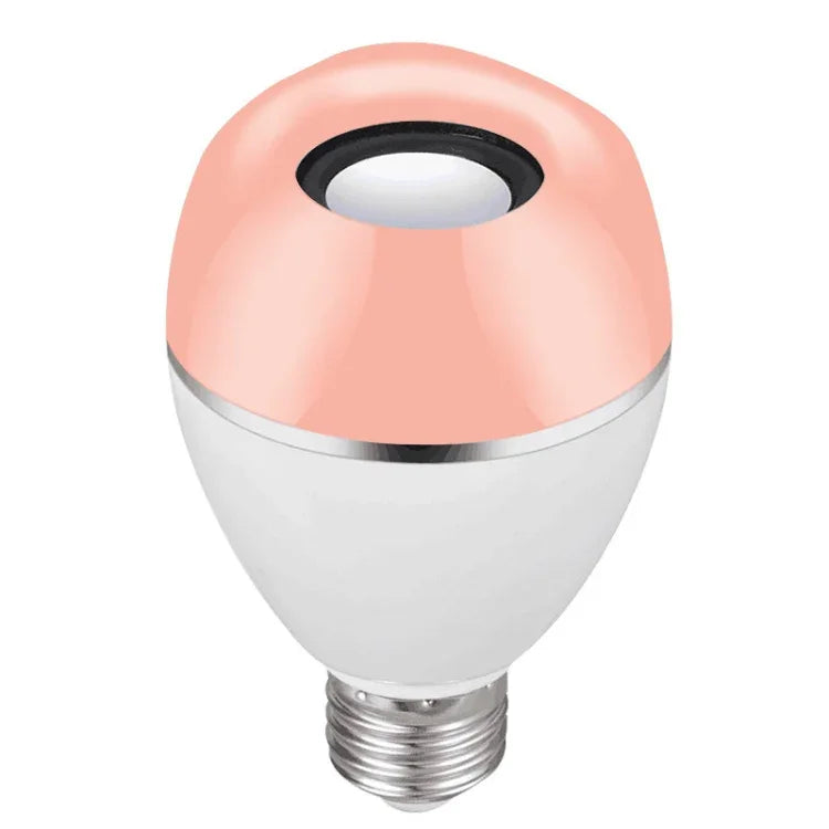 หลอดไฟ LED E27 เพลงอัจฉริยะ สีสันสดใส พร้อมรีโมทคอนโทรล ไฟปลุก, แอปเชื่อมต่อเพลงหลายเครื่อง, แอป + รีโมทคอนโทรล