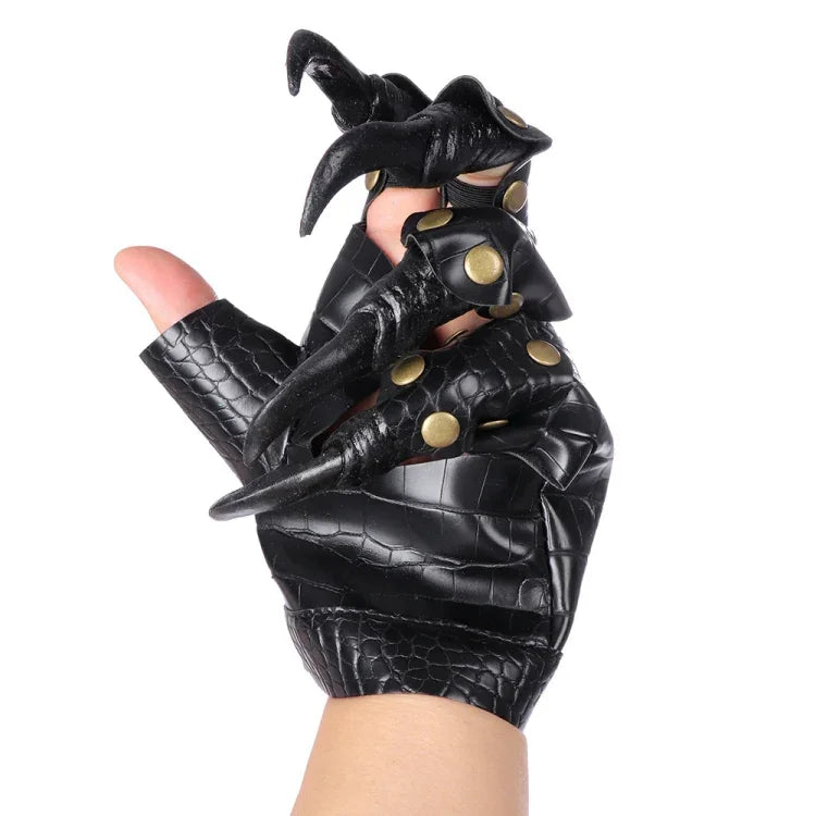 ถุงมือเครื่องแต่งกายฮาโลวีน อุปกรณ์บอลคาร์นิวัล กรงเล็บมังกร