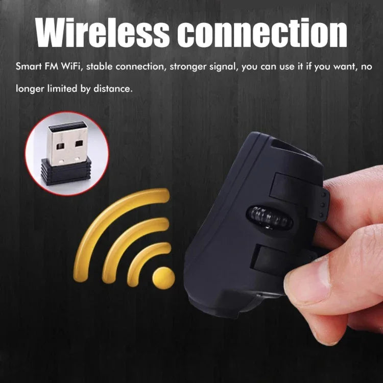 เมาส์นิ้วขี้เกียจไร้สาย GM306 2.4GHz พร้อมตัวรับสัญญาณ USB