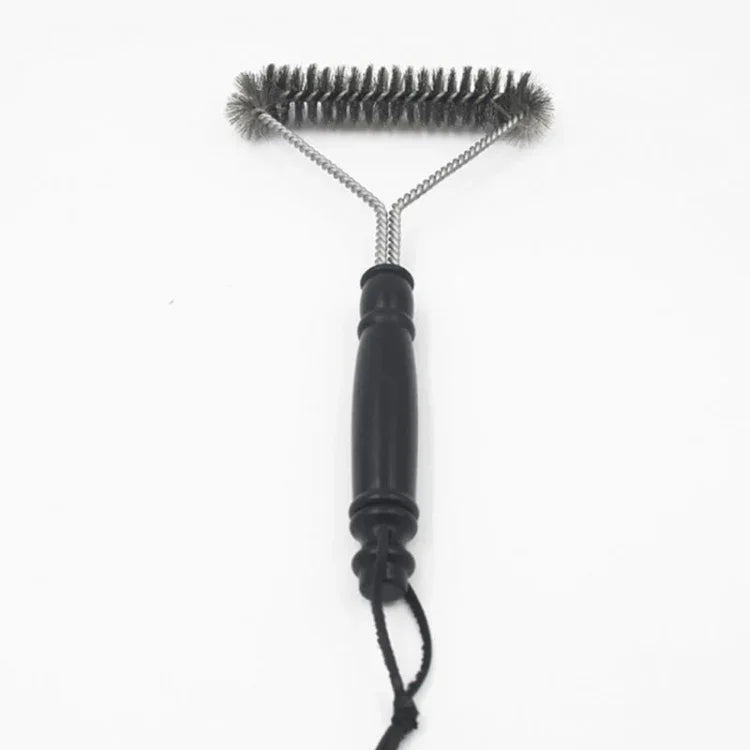 12 inch BBQ Brush Stainless Steel Wire Bristles Cleaning Brushes with Handle, 12 inch