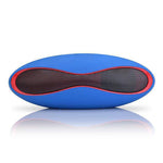 ลำโพงบลูทูธมินิสเตอริโอรูปทรงรักบี้ 3D พร้อมช่องใส่การ์ด TF (สีน้ำเงิน)