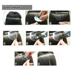 ฟิล์มกันความร้อนสำหรับต่อผมวิกผม 10 ชิ้น พร้อมสเกล
