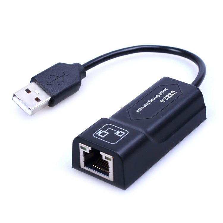 อะแดปเตอร์ USB เป็น RJ45 เครือข่ายอีเธอร์เน็ต 10/100 Mbps การ์ดเครือข่าย USB 2.0 100Mbps