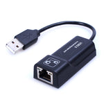 อะแดปเตอร์ USB เป็น RJ45 เครือข่ายอีเธอร์เน็ต 10/100 Mbps การ์ดเครือข่าย USB 2.0 100Mbps