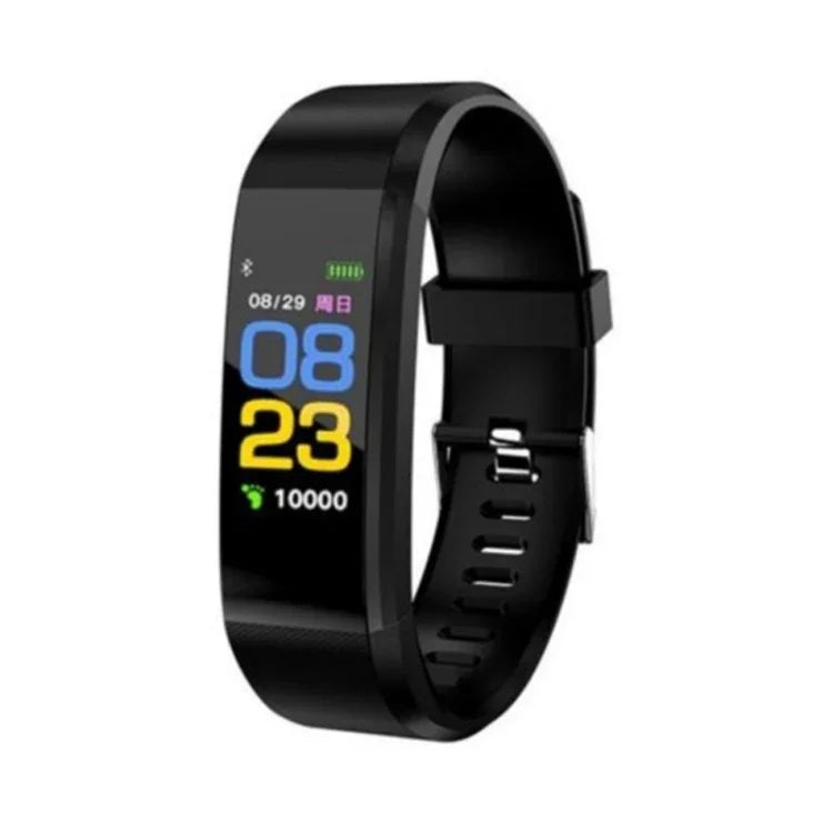 นาฬิกาอัจฉริยะ ID115 หน้าจอ OLED ขนาด 0.96 นิ้ว สายข้อมือพร้อมเครื่องนับก้าวและตัวติดตามฟิตเนส, ID115 สีดำ, ID115 สีแดง, ID115 สีเขียว, ID115 สีม่วง, ID115 สีน้ำเงิน