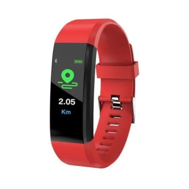 นาฬิกาอัจฉริยะ ID115 หน้าจอ OLED ขนาด 0.96 นิ้ว สายข้อมือพร้อมเครื่องนับก้าวและตัวติดตามฟิตเนส, ID115 สีดำ, ID115 สีแดง, ID115 สีเขียว, ID115 สีม่วง, ID115 สีน้ำเงิน
