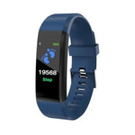 นาฬิกาอัจฉริยะ ID115 หน้าจอ OLED ขนาด 0.96 นิ้ว สายข้อมือพร้อมเครื่องนับก้าวและตัวติดตามฟิตเนส, ID115 สีดำ, ID115 สีแดง, ID115 สีเขียว, ID115 สีม่วง, ID115 สีน้ำเงิน