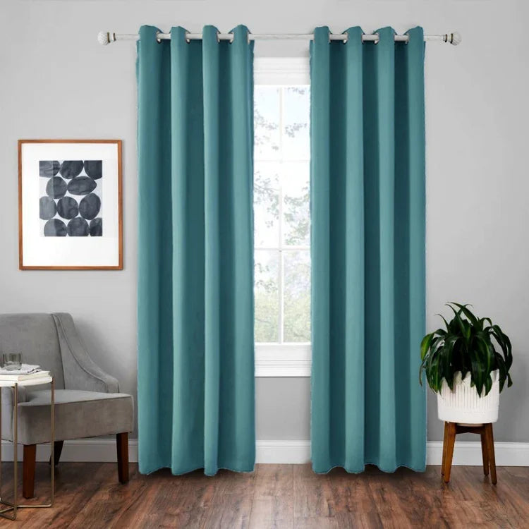 ผ้ากันแสงม่านความแม่นยำสูง ผ้าม่านกันความร้อน สีพื้น ขนาด 52x95 นิ้ว (132x240 ซม.), 140x175, 42x63 นิ้ว (107x160 ซม.), 140×240, 52×63 นิ้ว (132×160 ซม.), 140x225