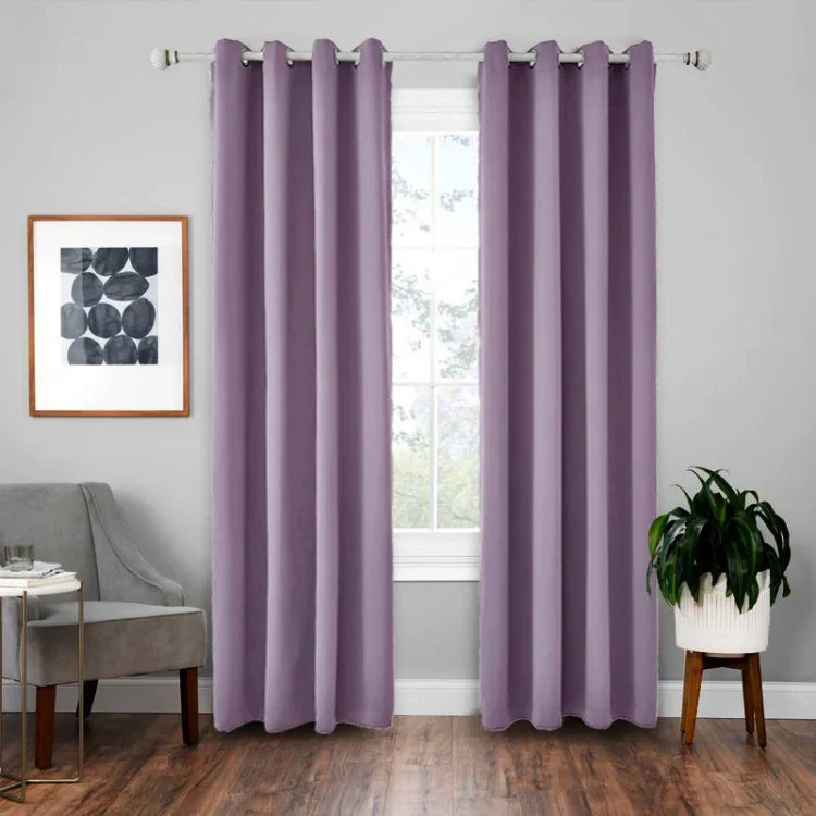 ผ้ากันแสงม่านความแม่นยำสูง ผ้าม่านกันความร้อน สีพื้น ขนาด 52x95 นิ้ว (132x240 ซม.), 140x175, 42x63 นิ้ว (107x160 ซม.), 140×240, 52×63 นิ้ว (132×160 ซม.), 140x225