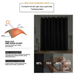ผ้ากันแสงม่านความแม่นยำสูง ผ้าม่านกันความร้อน สีพื้น ขนาด 42x84 นิ้ว (107x213 ซม.), 52x63 นิ้ว (132x160 ซม.), 52x84 นิ้ว (132x213)