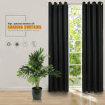 ผ้ากันแสงม่านความแม่นยำสูง ผ้าม่านกันความร้อน สีพื้น ขนาด 52x95 นิ้ว (132x240 ซม.), 140x175, 42x63 นิ้ว (107x160 ซม.), 140×240, 52×63 นิ้ว (132×160 ซม.), 140x225