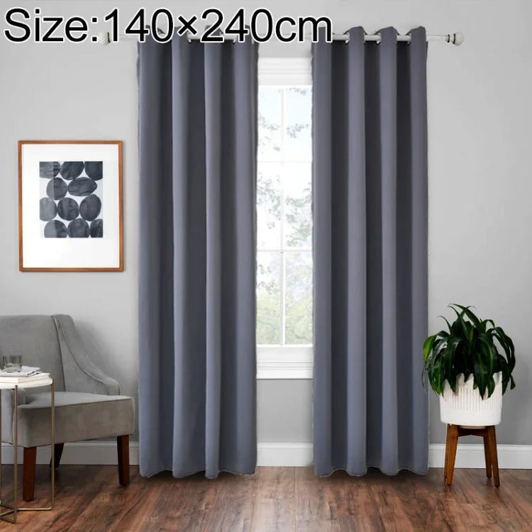 ผ้ากันแสงม่านความแม่นยำสูง ผ้าม่านกันความร้อน สีพื้น ขนาด 52x95 นิ้ว (132x240 ซม.), 140x175, 42x63 นิ้ว (107x160 ซม.), 140×240, 52×63 นิ้ว (132×160 ซม.), 140x225