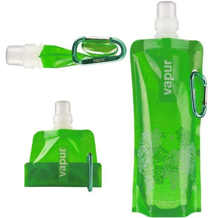 0.5L Portable Ultralight Foldable Silicone Water Bag Outdoor Sports Supplies Hiking Camping Soft Flask Waterproof Bag