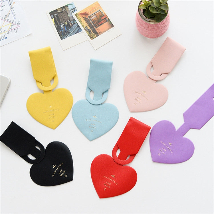 Love Shape Luggage Tag Travel Pass Name Card Tag