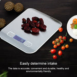 เครื่องชั่งอาหารสแตนเลสมัลติฟังก์ชันดิจิทัลพร้อมจอ LCD, 5kg/1g, สีโรสโกลด์, 5kg/1g, สีเงิน