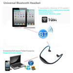 หูฟังบลูทูธกีฬาไร้สาย S9 สำหรับ iPhone Huawei XiaoMi รองรับการ์ด TF / SD และไมโครโฟน