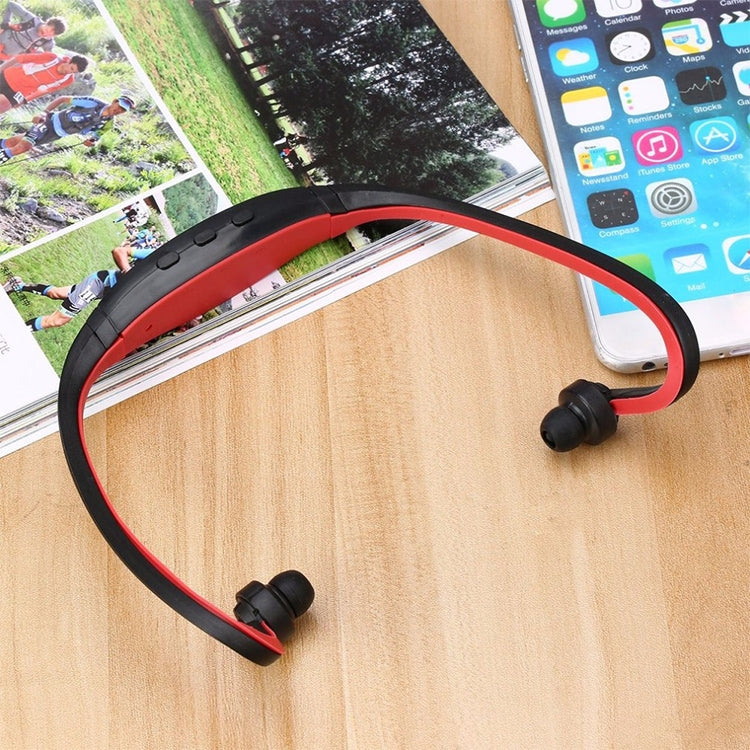 หูฟังบลูทูธกีฬาไร้สาย S9 สำหรับ iPhone Huawei XiaoMi รองรับการ์ด TF / SD และไมโครโฟน