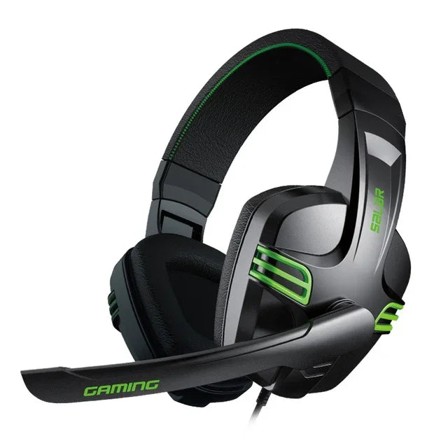 หูฟังมีสาย Salar KX101 3.5 มม. สำหรับเล่นเกม PC Gamer สเตอริโอพร้อมไมโครโฟนสำหรับคอมพิวเตอร์