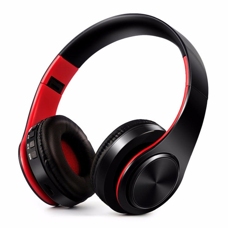 หูฟังบลูทูธสเตอริโอ HIFI สำหรับ Xiaomi iPhone Samsung แท็บเล็ต พร้อมไมโครโฟน รองรับการ์ด SD และวิทยุ FM