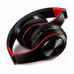 หูฟังบลูทูธสเตอริโอ HIFI สำหรับ Xiaomi iPhone Samsung แท็บเล็ต พร้อมไมโครโฟน รองรับการ์ด SD และวิทยุ FM