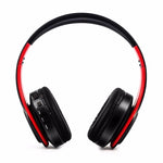 หูฟังบลูทูธสเตอริโอ HIFI สำหรับ Xiaomi iPhone Samsung แท็บเล็ต พร้อมไมโครโฟน รองรับการ์ด SD และวิทยุ FM