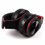 หูฟังบลูทูธสเตอริโอ HIFI สำหรับ Xiaomi iPhone Samsung แท็บเล็ต พร้อมไมโครโฟน รองรับการ์ด SD และวิทยุ FM