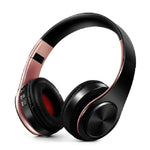 หูฟังบลูทูธสเตอริโอ HIFI สำหรับ Xiaomi iPhone Samsung แท็บเล็ต พร้อมไมโครโฟน รองรับการ์ด SD และวิทยุ FM