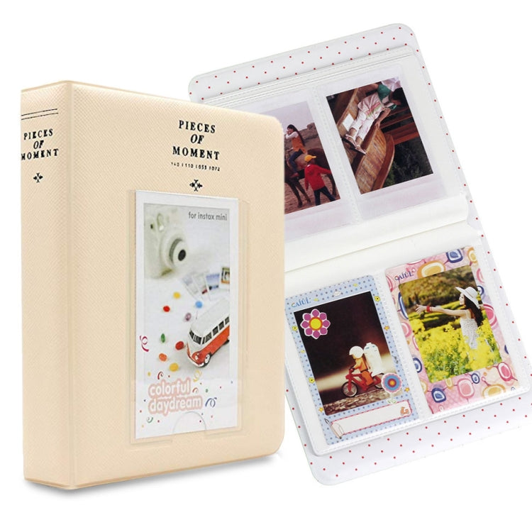 ซองใส่นามบัตร 64 ช่อง สำหรับ Fujifilm Instax Mini 8 /7s /70 /25 /50s /90, 64 ช่อง สีเบจ, 64 ช่อง สีน้ำเงิน, 64 ช่อง สีเขียว, 64 ช่อง สีส้ม, 64 ช่อง สีชมพู, 64 ช่อง สีฟ้า
