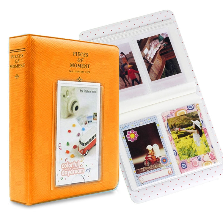 ซองใส่นามบัตร 64 ช่อง สำหรับ Fujifilm Instax Mini 8 /7s /70 /25 /50s /90, 64 ช่อง สีเบจ, 64 ช่อง สีน้ำเงิน, 64 ช่อง สีเขียว, 64 ช่อง สีส้ม, 64 ช่อง สีชมพู, 64 ช่อง สีฟ้า