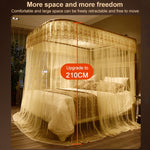 มุ้งลวดสามบานแบบรางนำทางรูปตัว U เลื่อนเก็บได้ ขนาด 120x200 ซม., 150x200 ซม., 180x200 ซม., 180x220 ซม., 200x220 ซม.