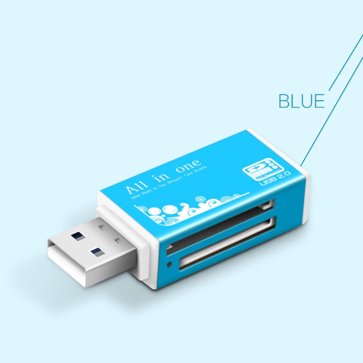 เครื่องอ่านการ์ดหน่วยความจำมัลติฟังก์ชัน 1 in 1 สำหรับ Memory Stick Pro Duo Micro SD, TF, M2, MMC, SDHC MS Card