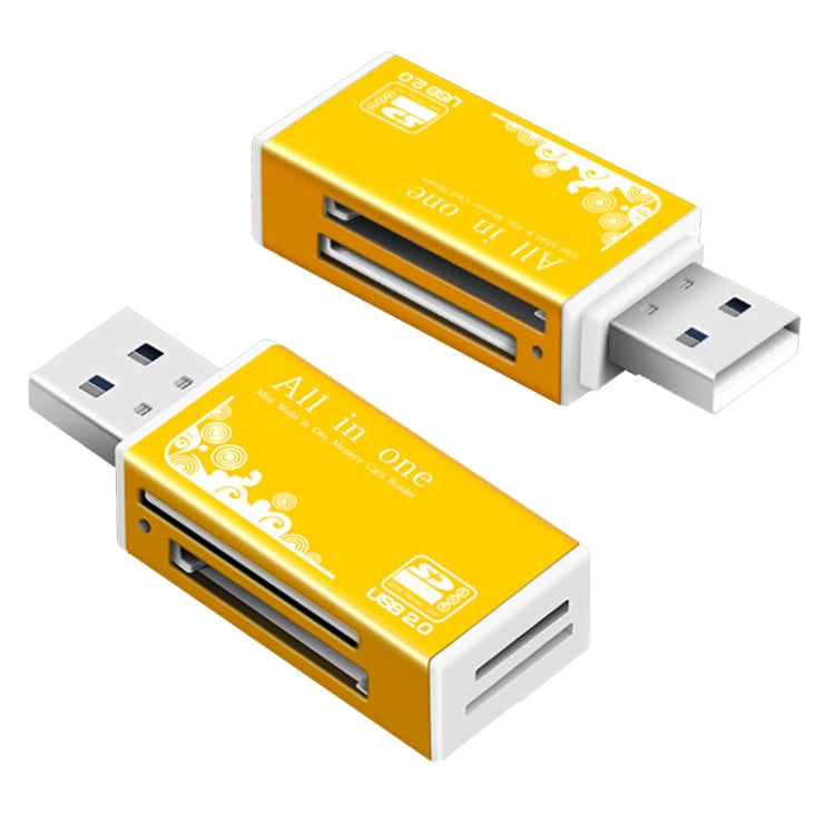 เครื่องอ่านการ์ดหน่วยความจำมัลติฟังก์ชัน 1 in 1 สำหรับ Memory Stick Pro Duo Micro SD, TF, M2, MMC, SDHC MS Card